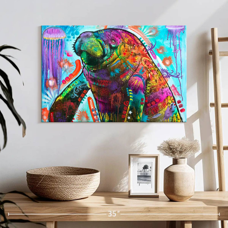 Manatee, 16" H x 24" W