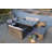 Moda 70 In. X 39 In. X 27 In. Rectangular Wicker Outdoor Gas Fire Pits Dining Set-1485193194