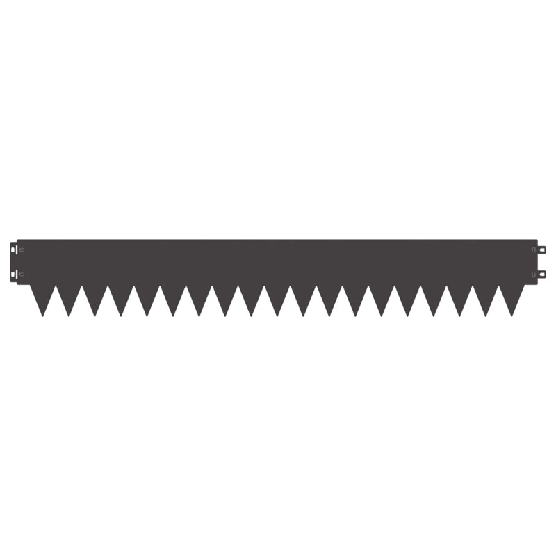 Metal Lawn Edging, 15cm H x 103cm W, Black