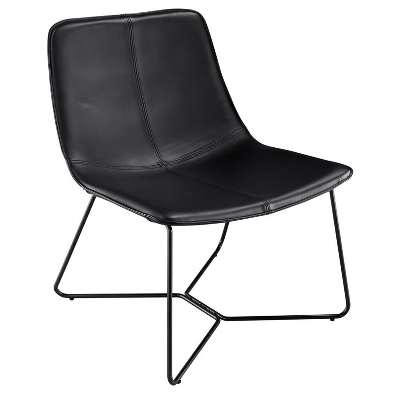 Chaise Kyas, Similicuir noir