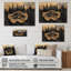 Forêt forêt de cristal onyx noir IV - Art mural en bois forêt - sur bois de pin naturel-904986167