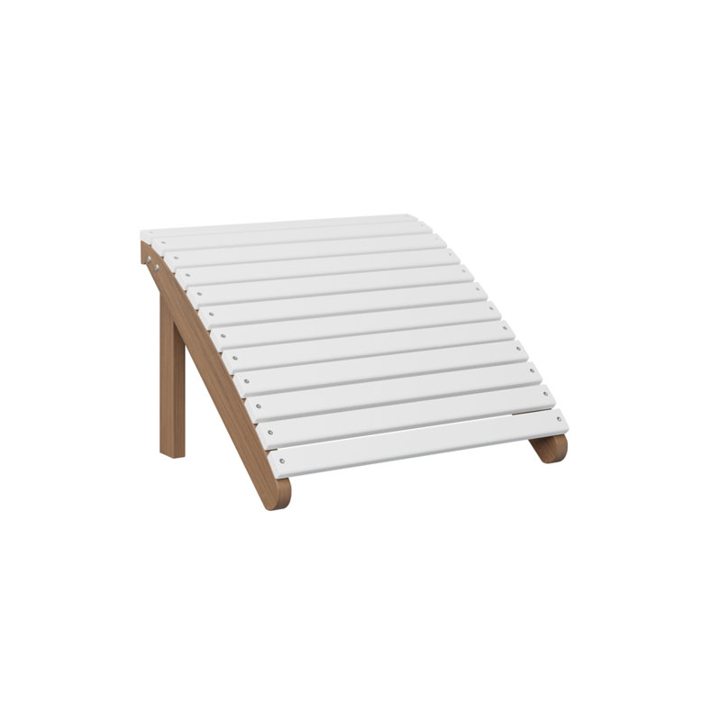 Repose-pieds Adirondack Berlin Gardens, White Top/Antique Mahogany Base