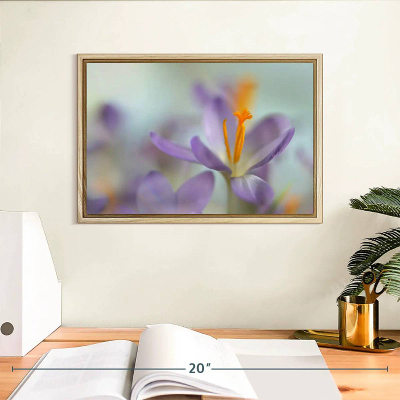 Pastel printanier, Cadre flottant en bois naturel, 13 po x 9 po