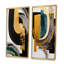 2 pièces sur toile - Déco vert moderne-2138771028-2138771030