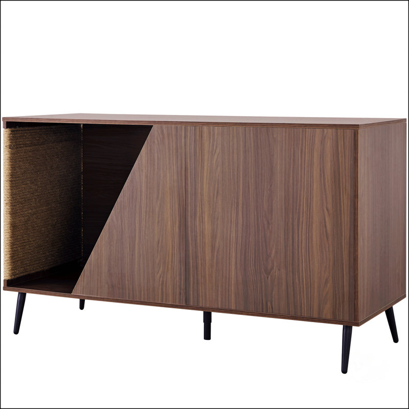 Modern Walnut Cabinet