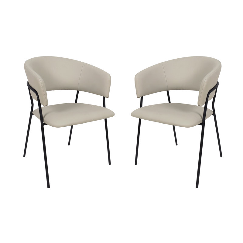Fauteuil de salle à manger Slate, Gris Pierre