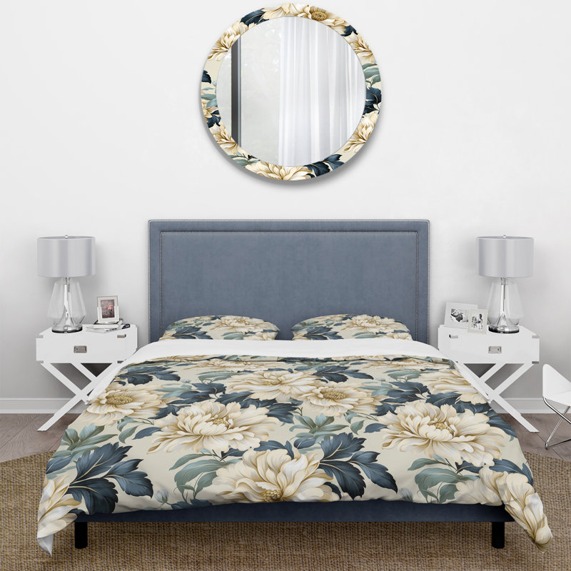 Ensemble de housse de couette Contemporary Motifs Victorian, Housse de couette pour très grand lit et 2 très