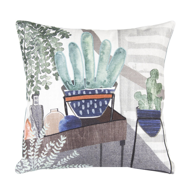 Square Cotton Pillow Cover & Insert