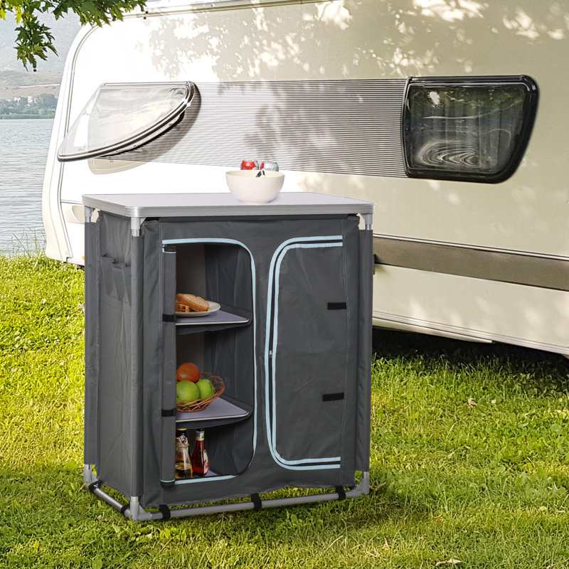 Table de camping d'extérieur rectangulaire L 37,8 po x l 19,5 po Seleen