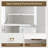 66.2" Tall Arched Bathroom Storage Cabinet with Flip Drawer and Shelves-426857380
