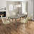 Leclair Extendable Maple Solid Wood Dining Table-128684462-128684448