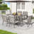 Leigh 6 - Person Patio Dining Set with Rectangular Table , Cushions Included