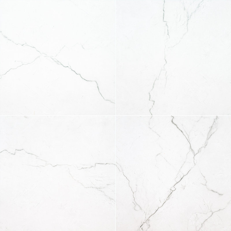 Beldale 24 in. x 24 in. Matte Porcelain Marble Look Floor and Wall Tile, Gravelle