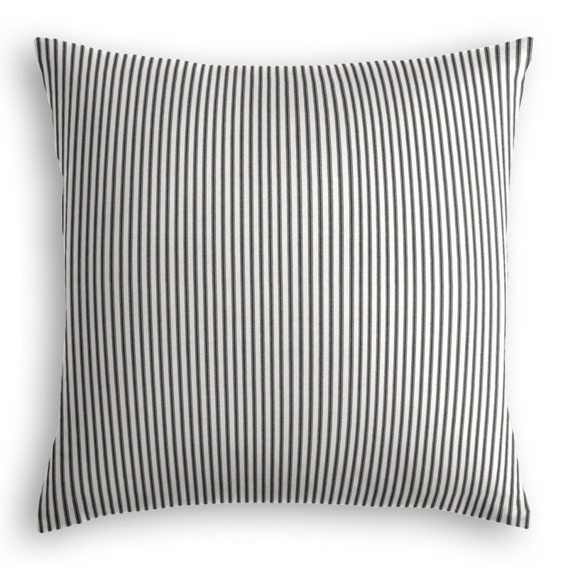 Square Pillow Cover & Insert, Black, 18" x 18"