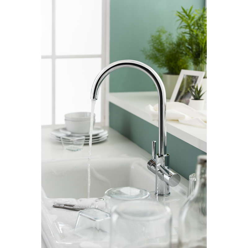 Abode Hotek 3-in-1 Steaming Hot Water Tap, Chrome