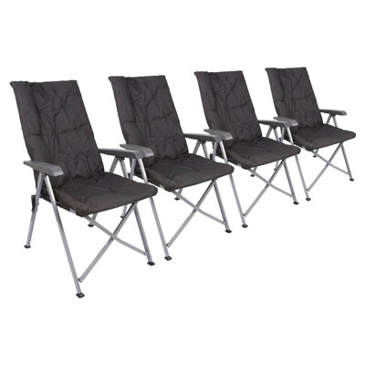 Harbour Housewares - Padded Reclining Folding Chairs