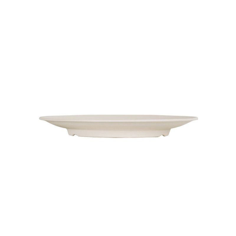 Assiette plate en mélamine 9 po, Ivoire ivoire