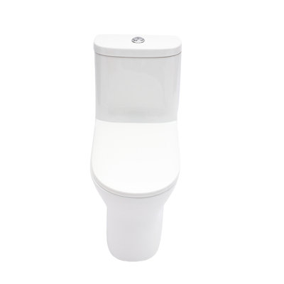 One Piece Of Ceramic Toilet 12 - Inch Rough In 1.22/1.6 Dual Flush Soft Closing Seat 800G Map Quiet Cleaning Easy Hygiene Skirted Style Quick Release Operation Effortless Design