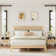 Aimara Rattan Nightstand Set 2, Bedside Table with Open Shelf and Door, Boho End Table