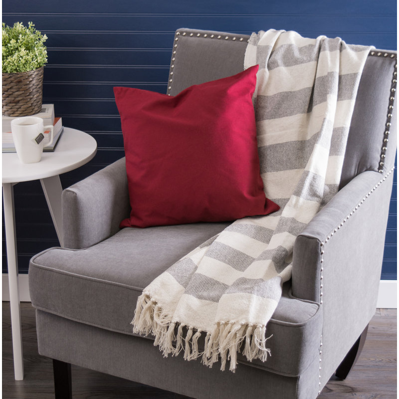 Jeté en coton Dll Cabana, Gris