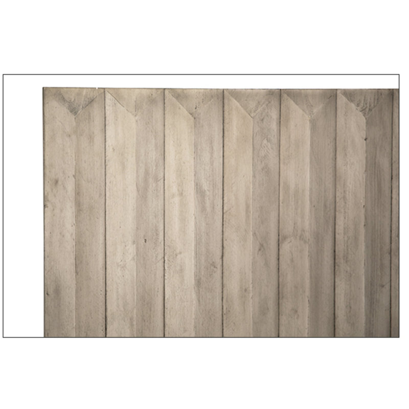 Aldwell Pine Modern Panel Bed, King, Light Gray