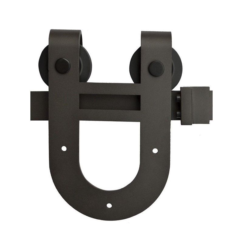 Ensemble de quincaillerie pour porte de grange simple Horseshoe, 96 po