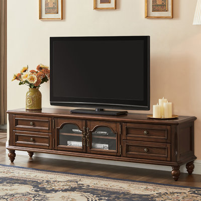 Simple American-style solid wood TV cabinet