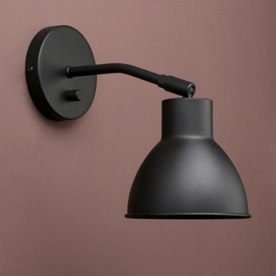 Vintage Industrial Wall Sconce With Dimmable Switch, 340 Degree Adjustable Angle, Built-In Gold Vanity, E26 Base Compatible With Led, Cfl, Halogen, And Incandescent Bulbs