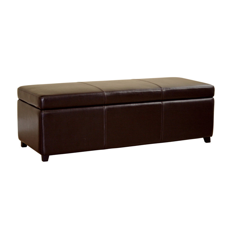 Banc de rangement en similicuir Carvalho