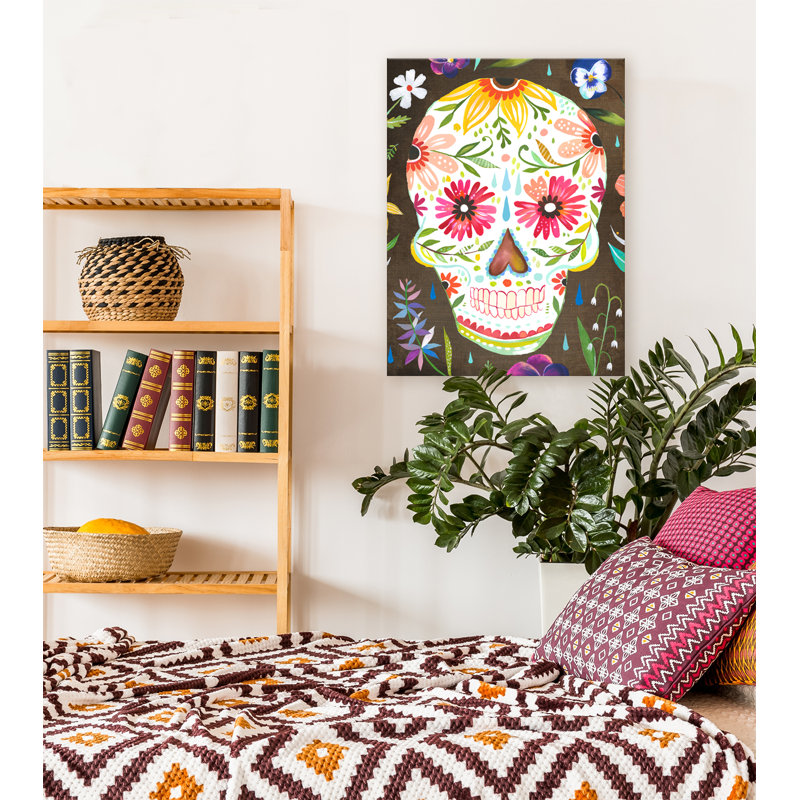 «Sugar Skull» par Katie Daisy, impression sur toile, H 24 po x l 18 po