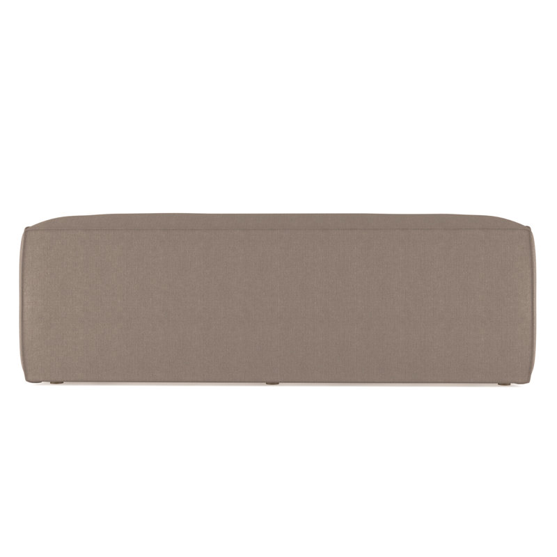 Varick Oversize Track-Arm Sofa with Flange, Box Weave Linen Pumice, 30" H x 96" W x 47" D, Weathered