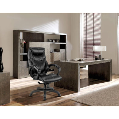 Fauteuil de direction en cuir véritable Tauber