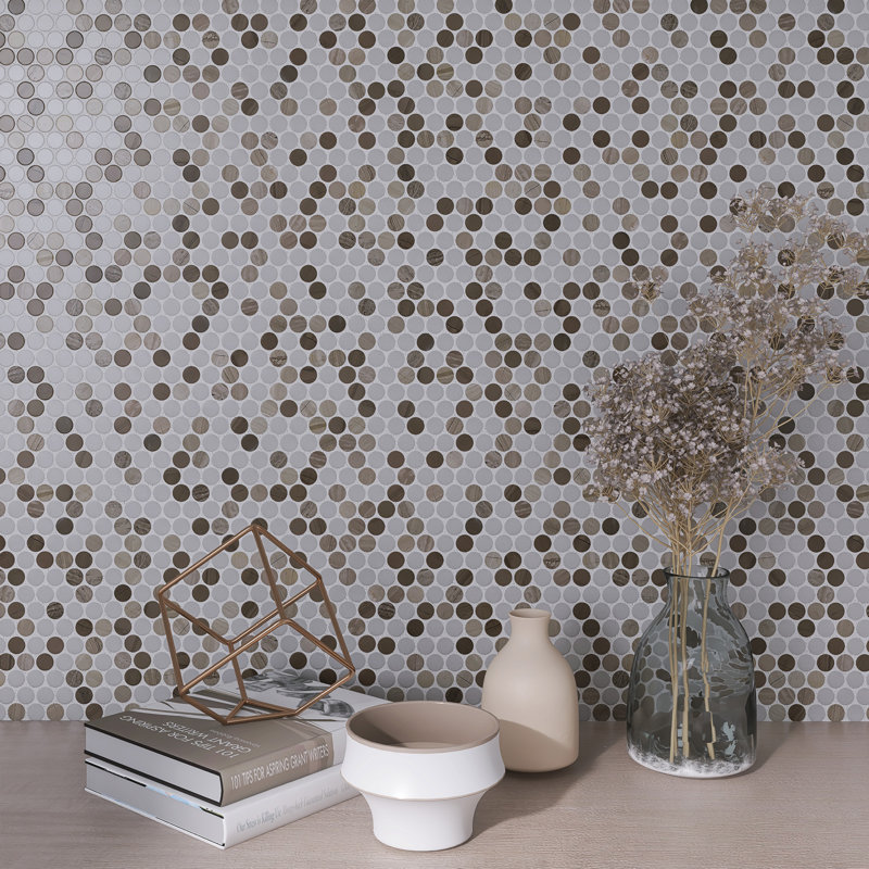 Gamelin 12" x 12" Mosaic Wall Tile