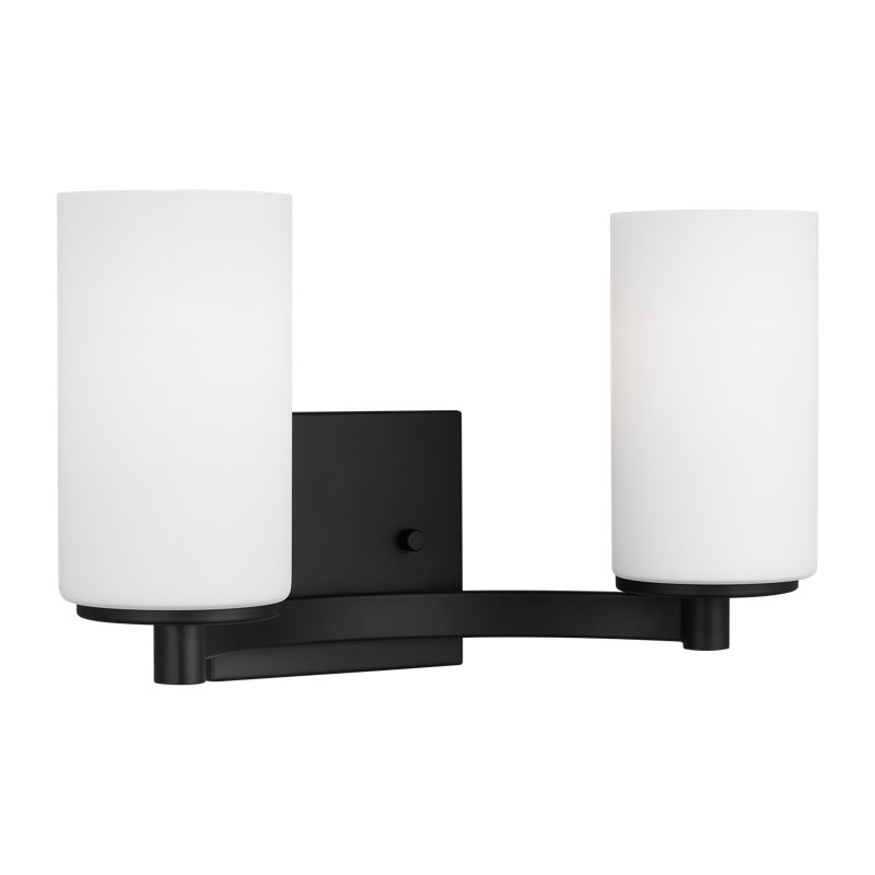 Hettinger Two Light Wall / Bath from Generation Lighting , Midnight Black