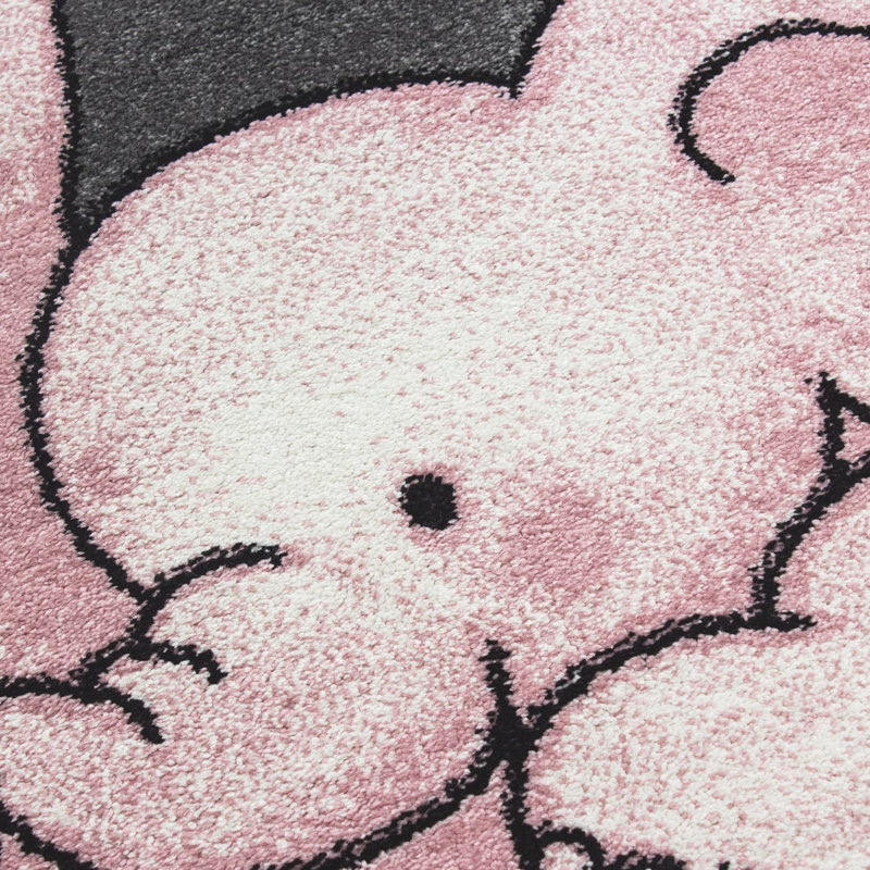 Sewa Grey/Pink Rug, Rectangle 80 x 150cm
