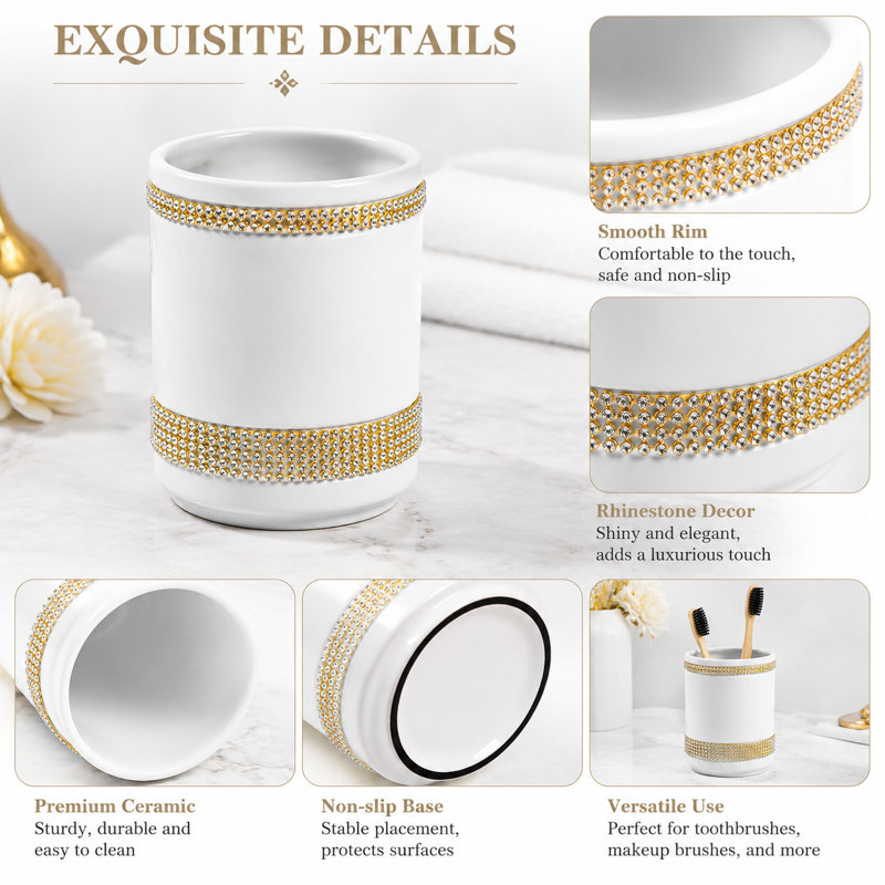Ceramic Bathroom Accessories Set