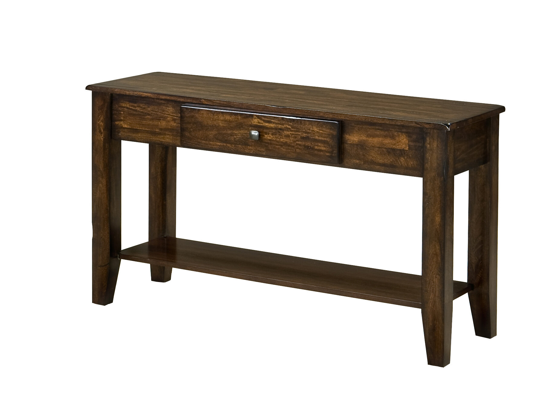 Wide console deals table with drawers