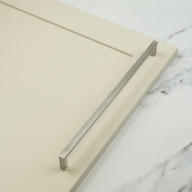 Brushed Nickel Square Cabinet Handles, 320mm