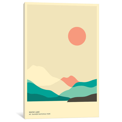 « snow lake, mt. rainier national park », reproduction d’impression sur toile