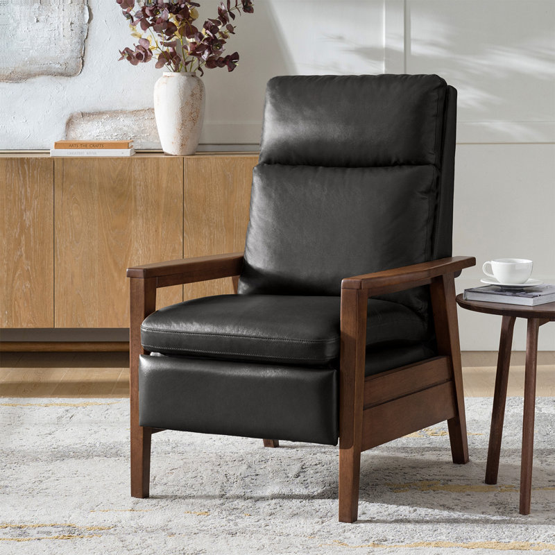 Fauteuil inclinable Gladys Mid-Century, Noir