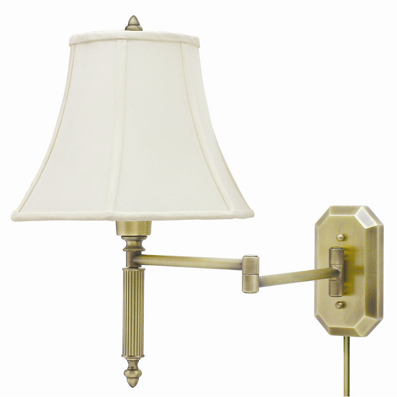 Lampe avec bras pivotant Evie, Laiton antique