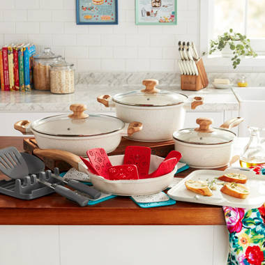 Non Stick Cooking Pots and Pans & Lids 18 Piece Cookware Set