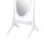 Miroir blanc pour la décoration intérieure traditionnelle - miroir ovale allongé en verre