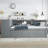 Full Size Daybed With Trundle, Wood Day Bed Frame With Storage Drawers And Side Shelves, Daybed With Desk, No Spring Box Needed, Gray-2005970009-2005970010