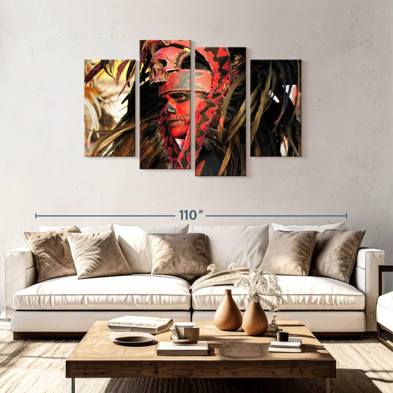 Aztec Dancer, 48" H x 75" W