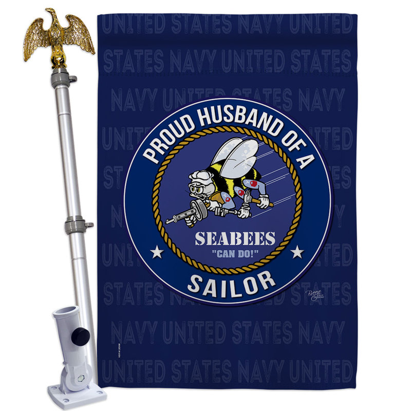 Ensemble de drapeaux en polyester 2 côtés 40 x 28 po