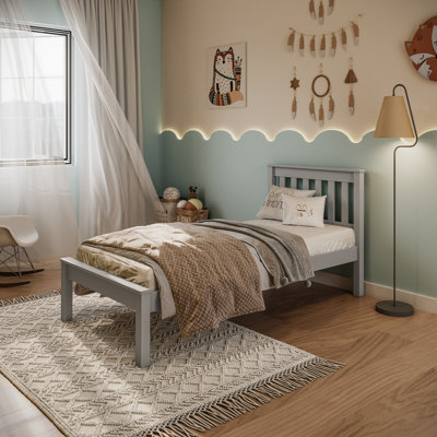 Motyka Solid Wood Open-Frame Bed