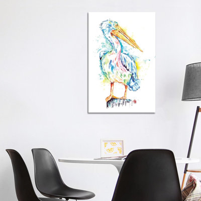 Pelican 1 Piece Wrapped Canvas Wall Art