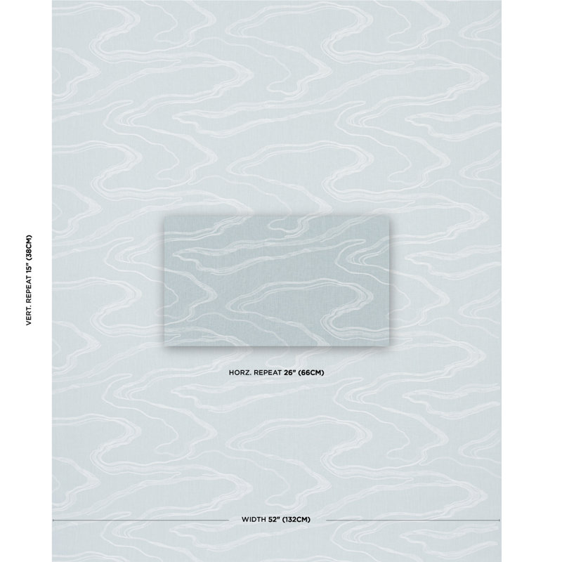 Tissu brodé Schumacher, Arctique