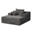 Chaise longue rembourrée en velours côtelé Compression-1338575058